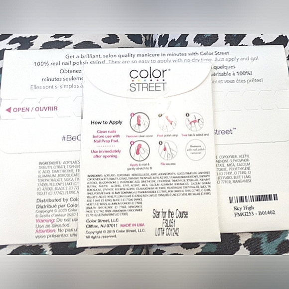 Last Chance! COLOR STREET Star for the Course Accent and Sky High Full Nail Set - Picture 3 of 5